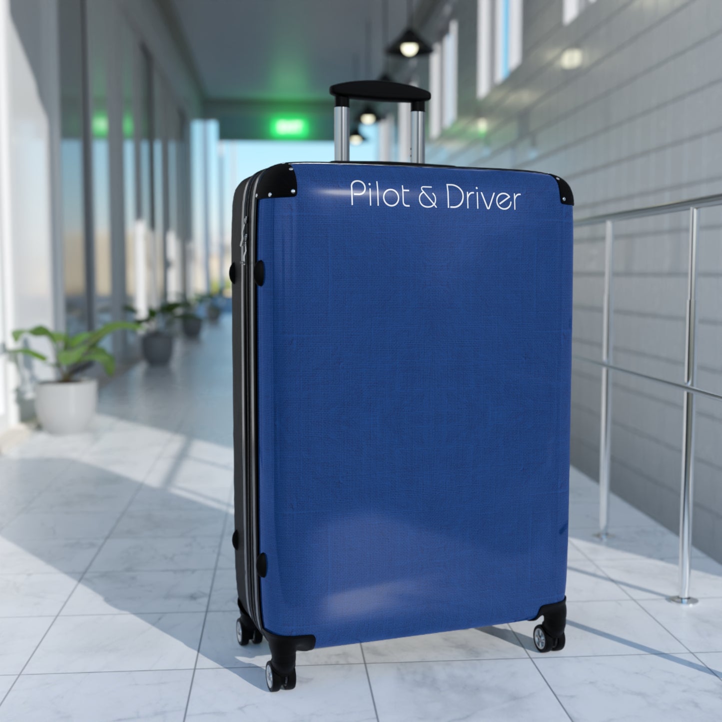 Pilot & Driver™ | Hardshell Suitcase | 3 Sizes | Cool Blue