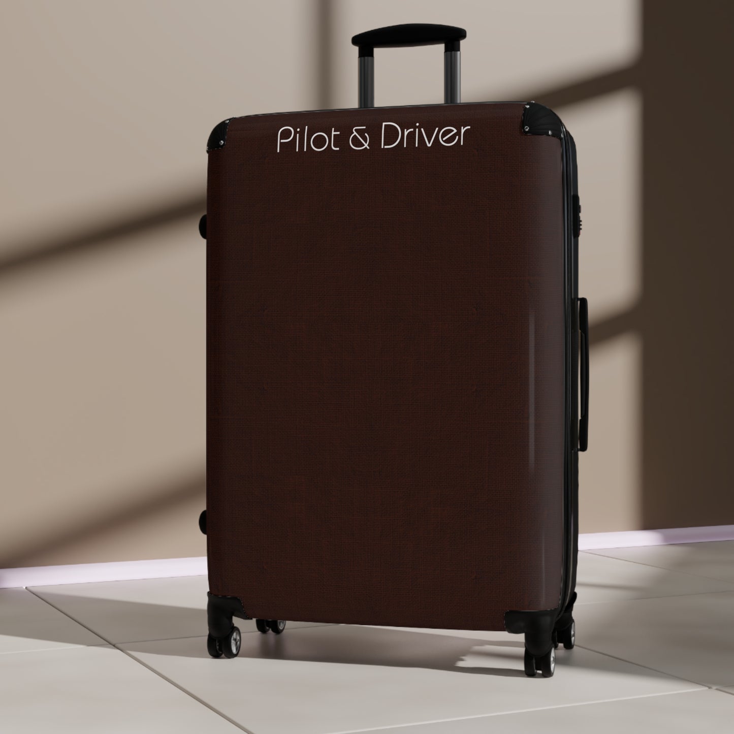 Pilot & Driver™ | Hardshell Suitcase | 3 Sizes | Chocolate