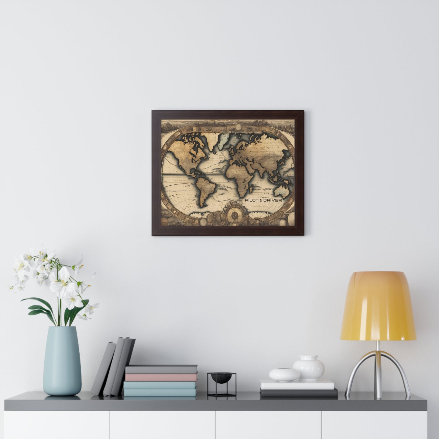 Vintage Maps Collection | Framed Giclée Print | Map 01