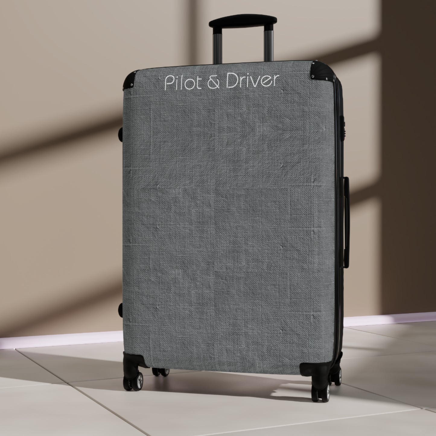 Pilot & Driver™ | Hardshell Suitcase | 3 Sizes | Charcoal