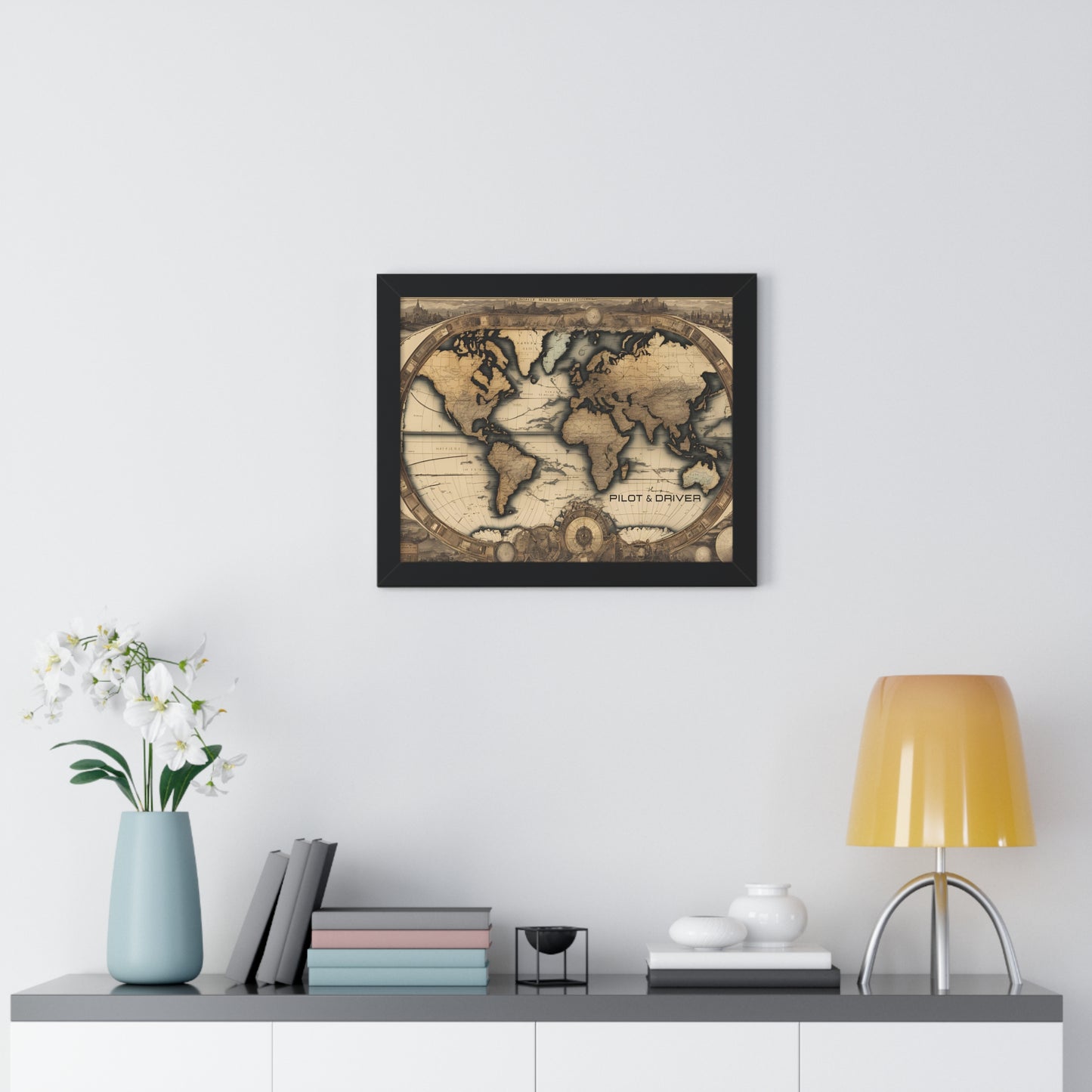Vintage Maps Collection | Framed Giclée Print | Map 01