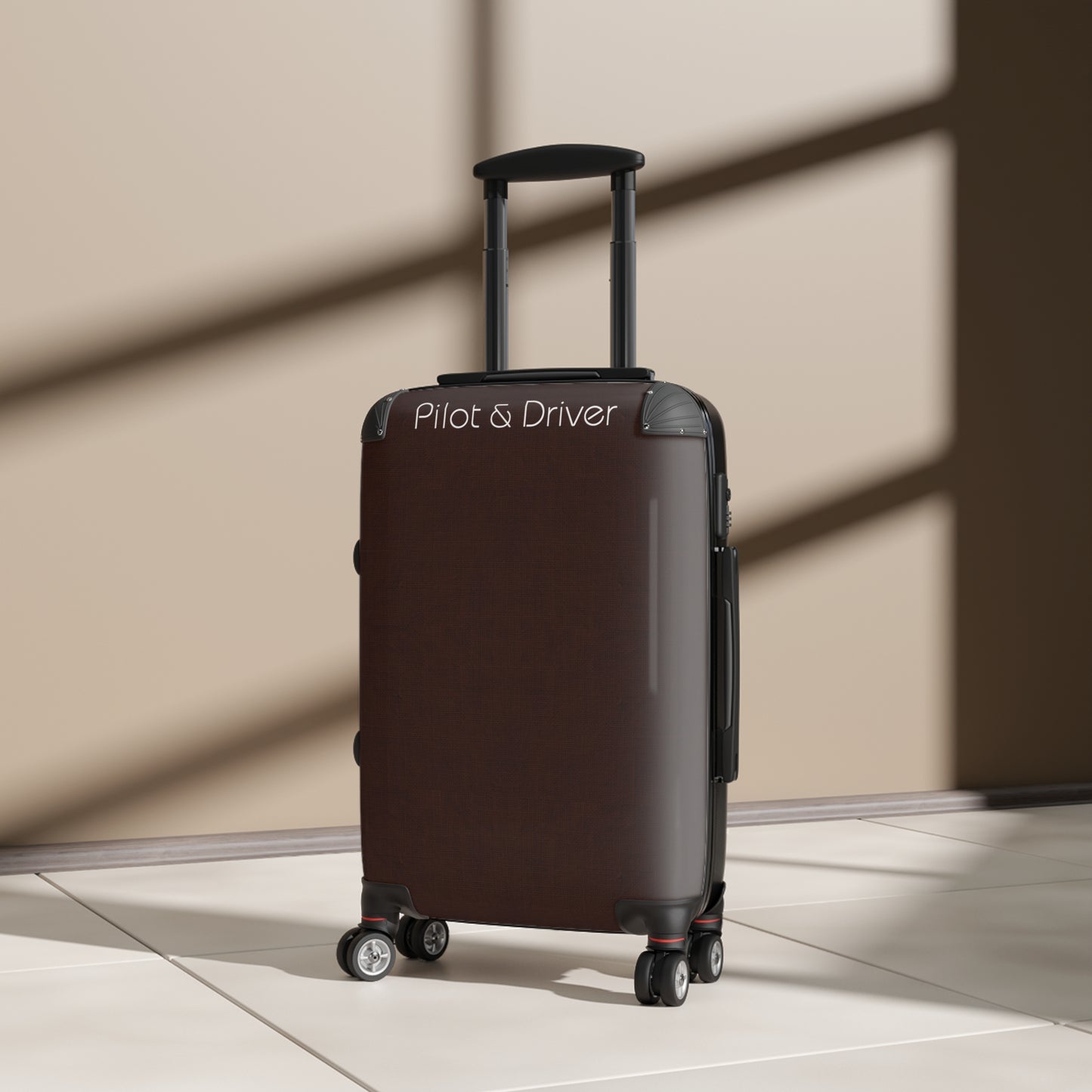 Pilot & Driver™ | Hardshell Suitcase | 3 Sizes | Chocolate