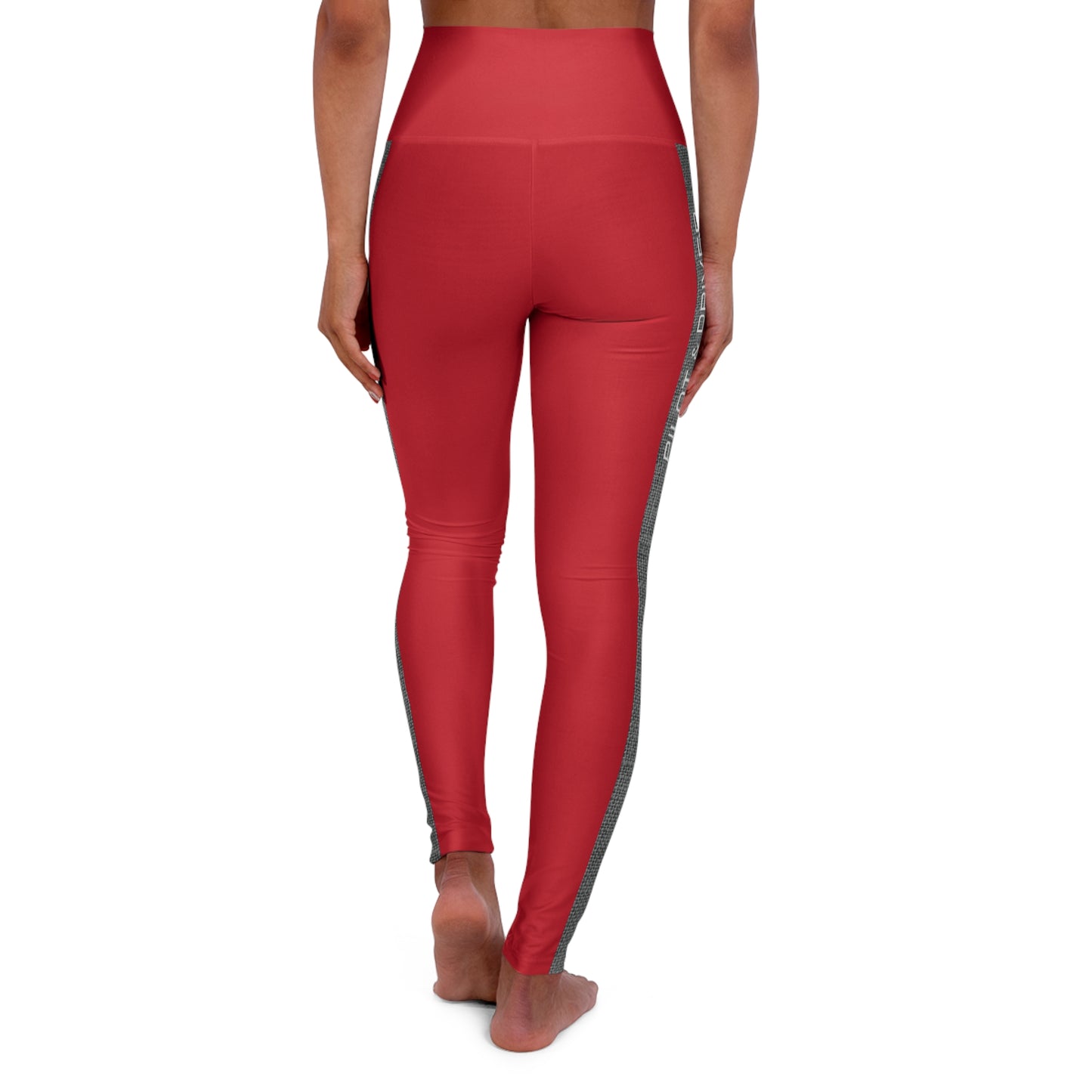 Pilot & Driver™ | High-Waisted Track Leggings | Crimson Red