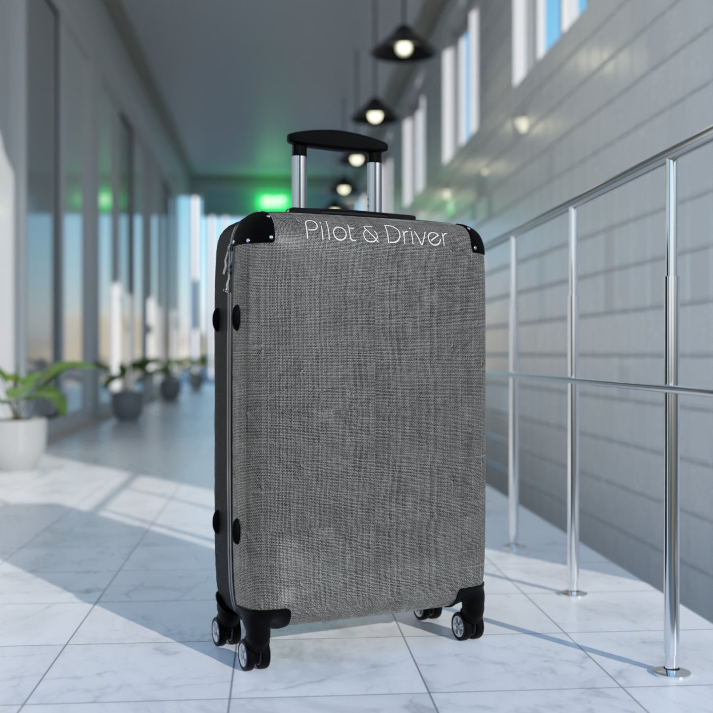 Pilot & Driver™ | Hardshell Suitcase | 3 Sizes | Charcoal