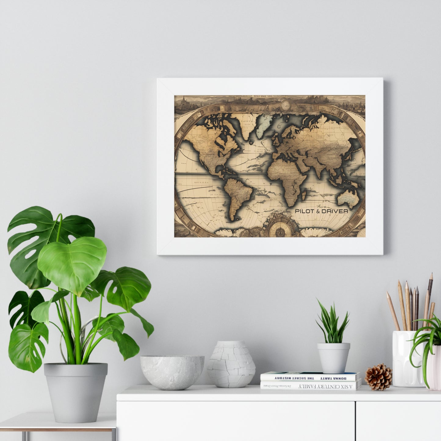 Vintage Maps Collection | Framed Giclée Print | Map 01