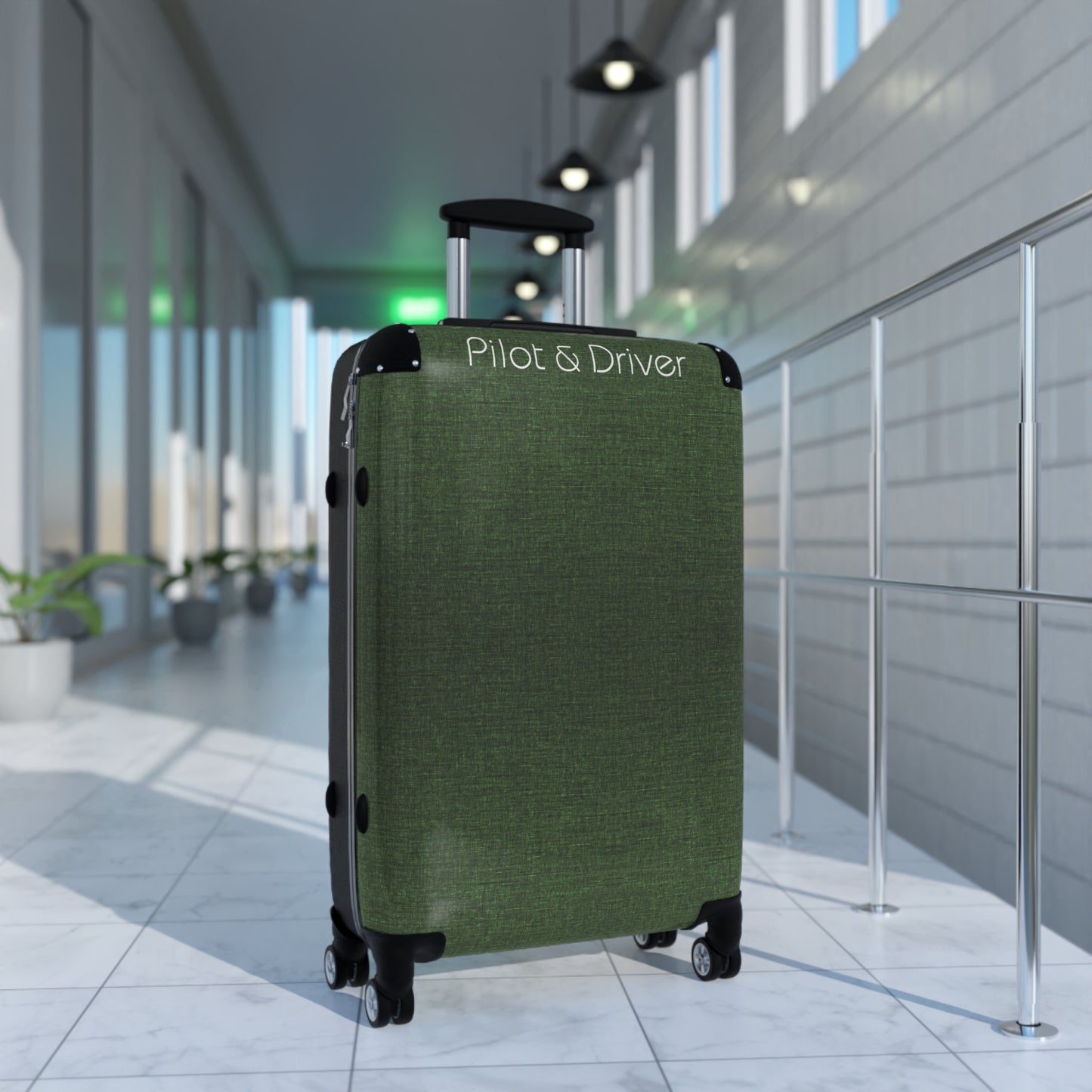Pilot & Driver™ | Hardshell Suitcase | 3 Sizes | Emerald
