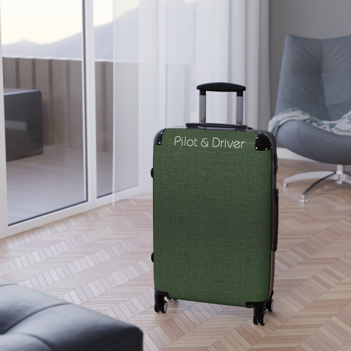 Pilot & Driver™ | Hardshell Suitcase | 3 Sizes | Emerald