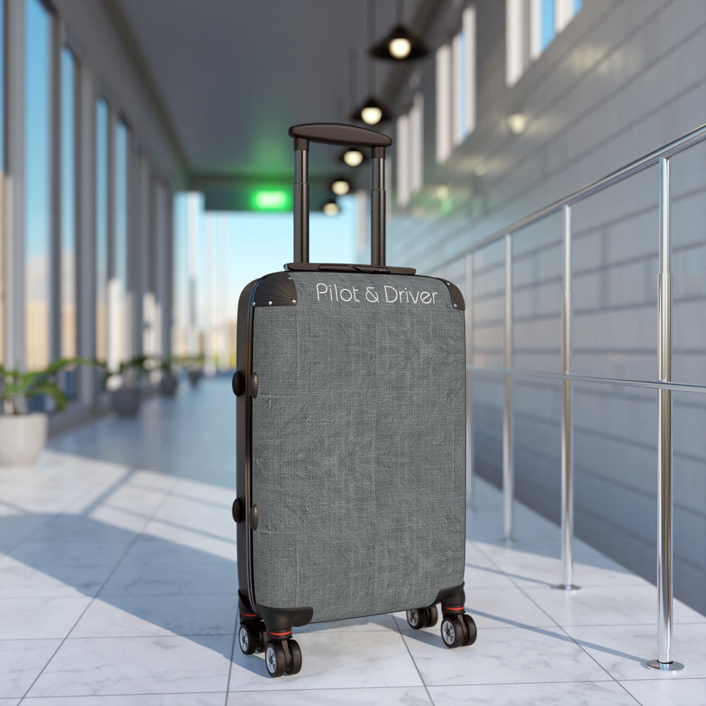 Pilot & Driver™ | Hardshell Suitcase | 3 Sizes | Charcoal