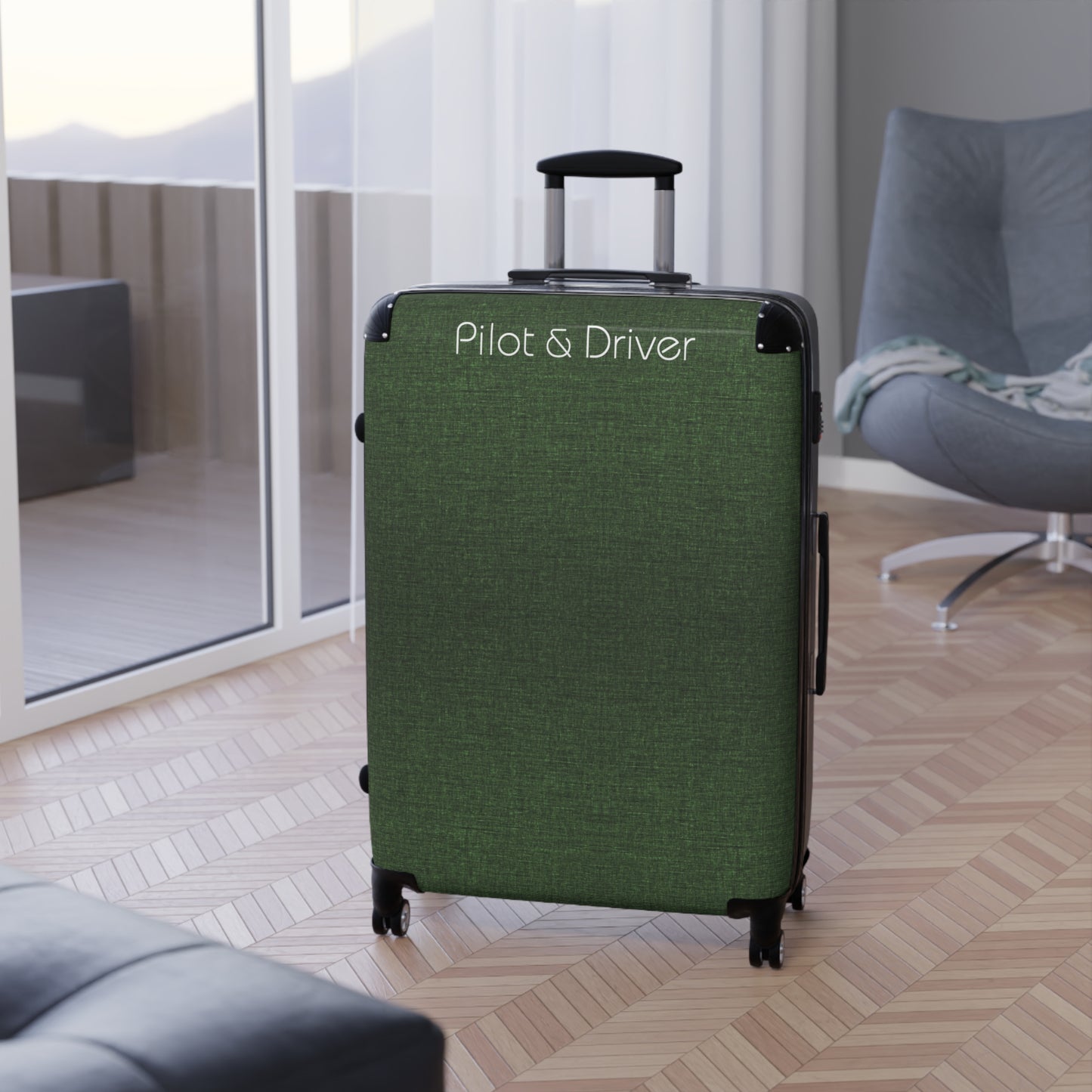 Pilot & Driver™ | Hardshell Suitcase | 3 Sizes | Emerald