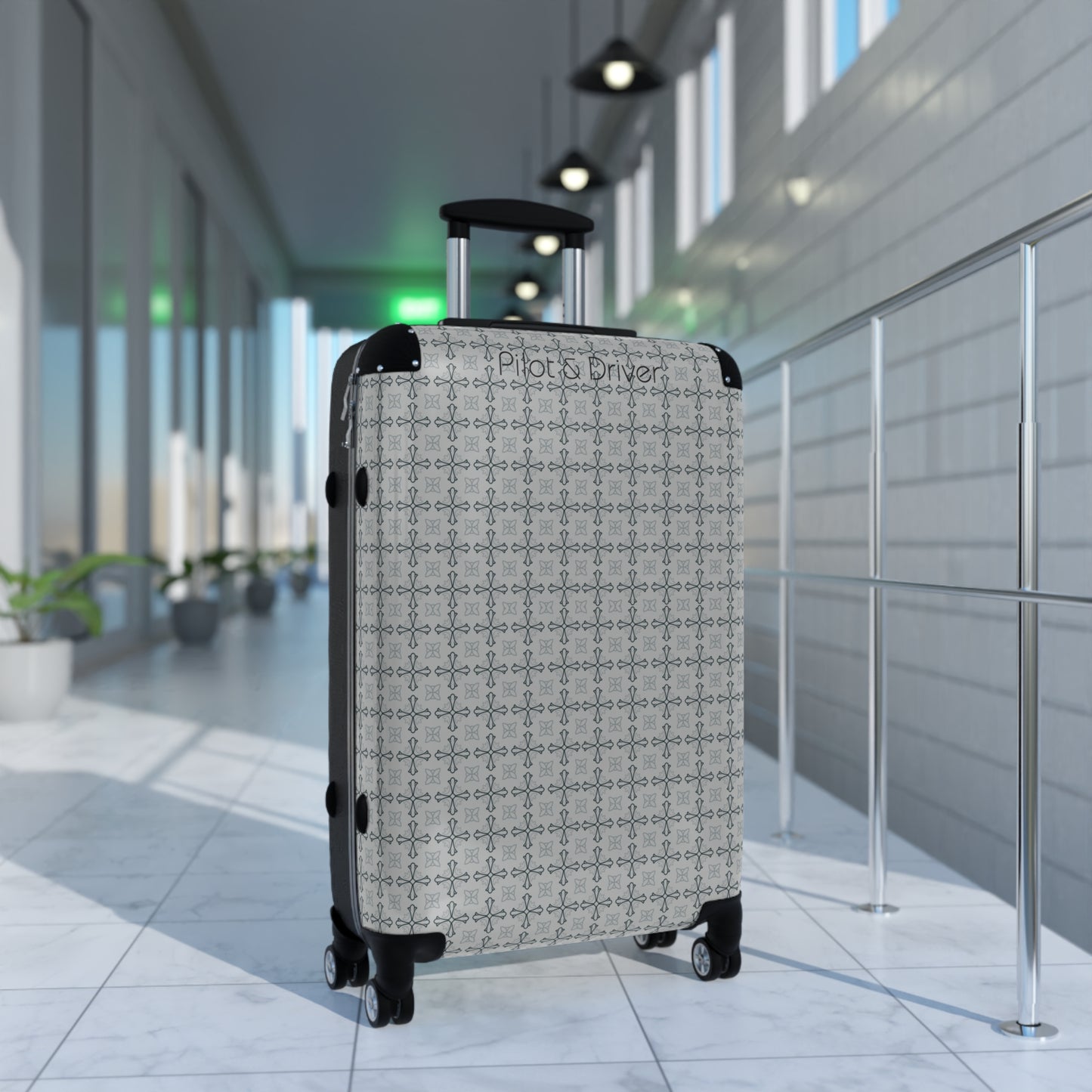 Pilot & Driver™ | Hardshell Suitcase | 3 Sizes | Gray