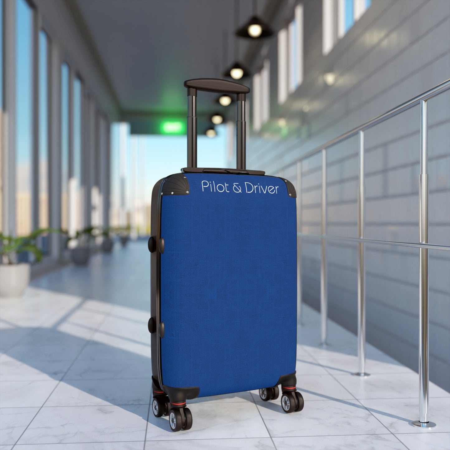 Pilot & Driver™ | Hardshell Suitcase | 3 Sizes | Cool Blue
