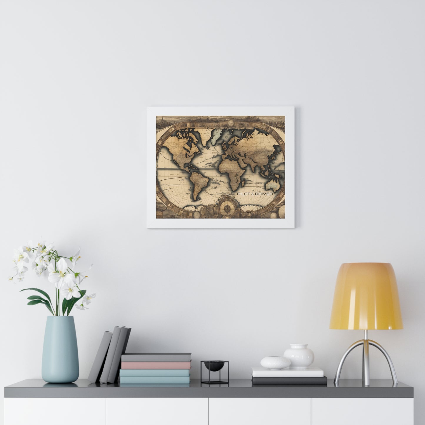 Vintage Maps Collection | Framed Giclée Print | Map 01