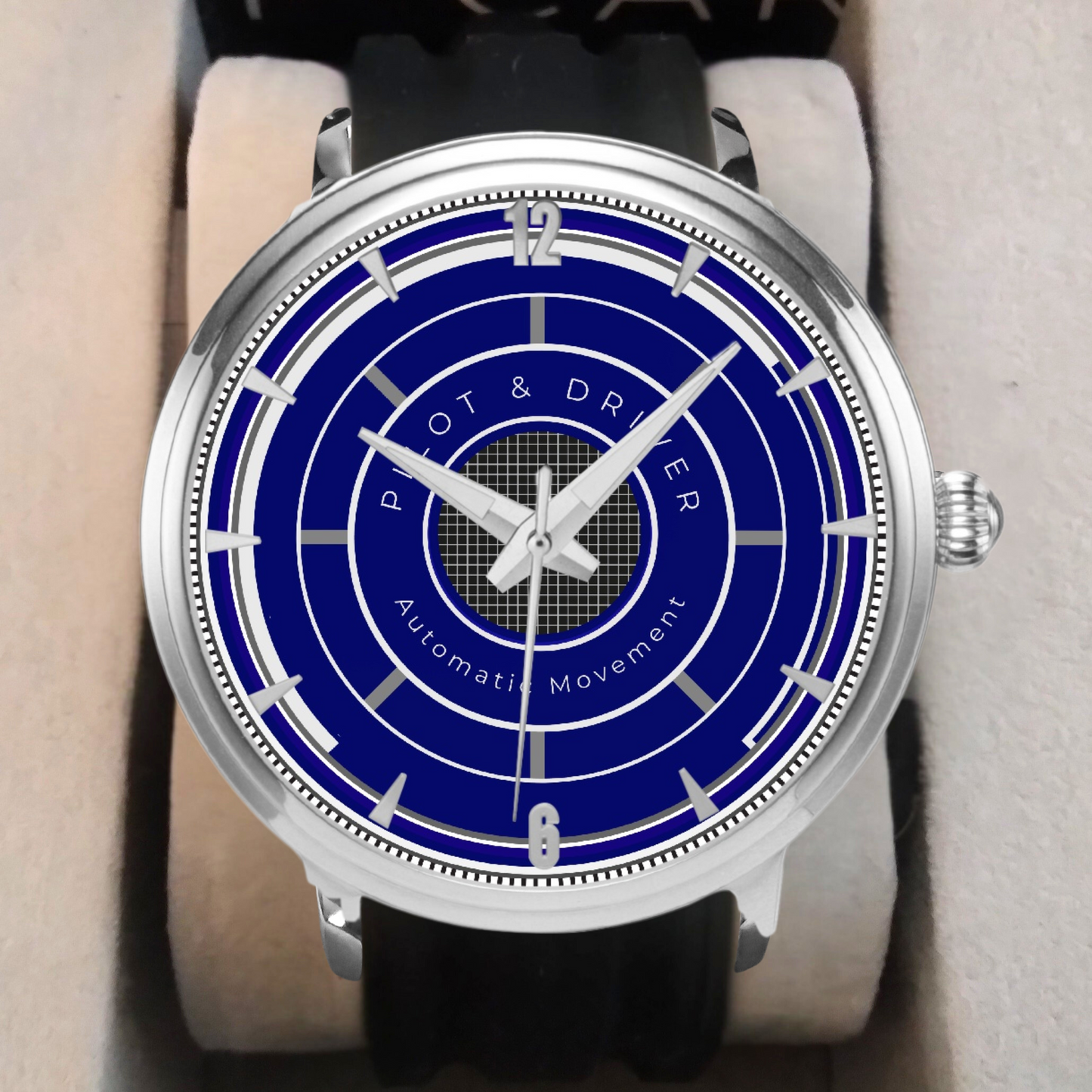 Pilot & Driver™ | Avia 03 | Automatic Watch | 46mm, Rubber Strap