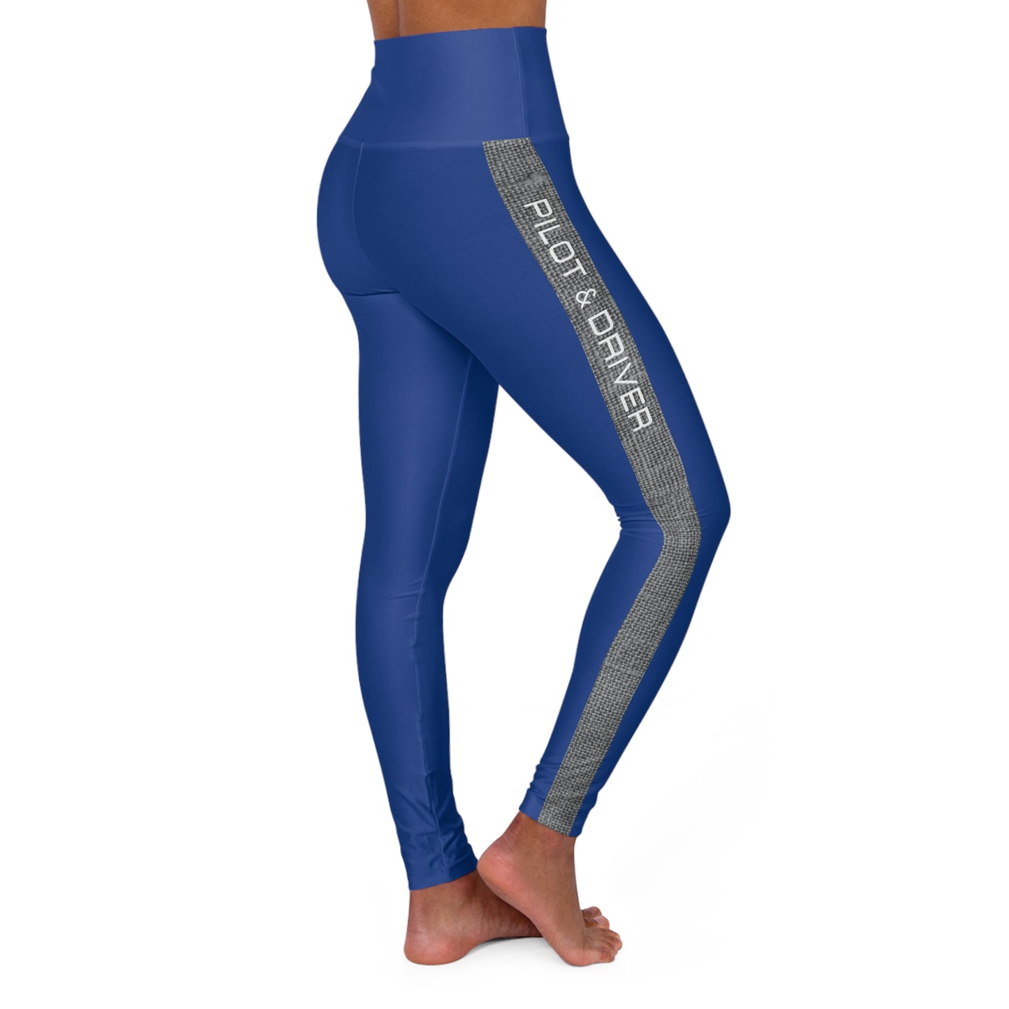 Pilot & Driver™ | High-Waisted Track Leggings | Ocean Blue