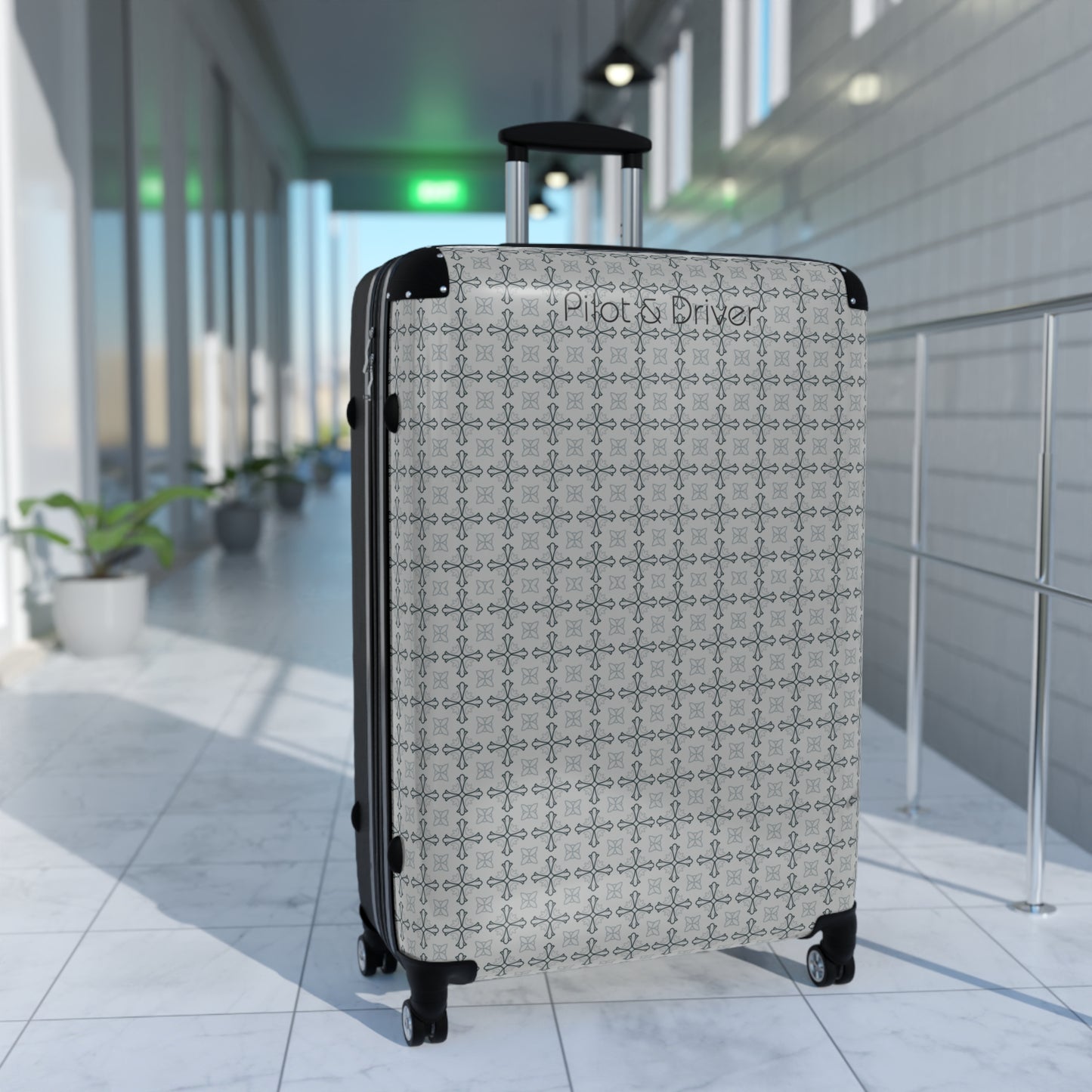 Pilot & Driver™ | Hardshell Suitcase | 3 Sizes | Gray