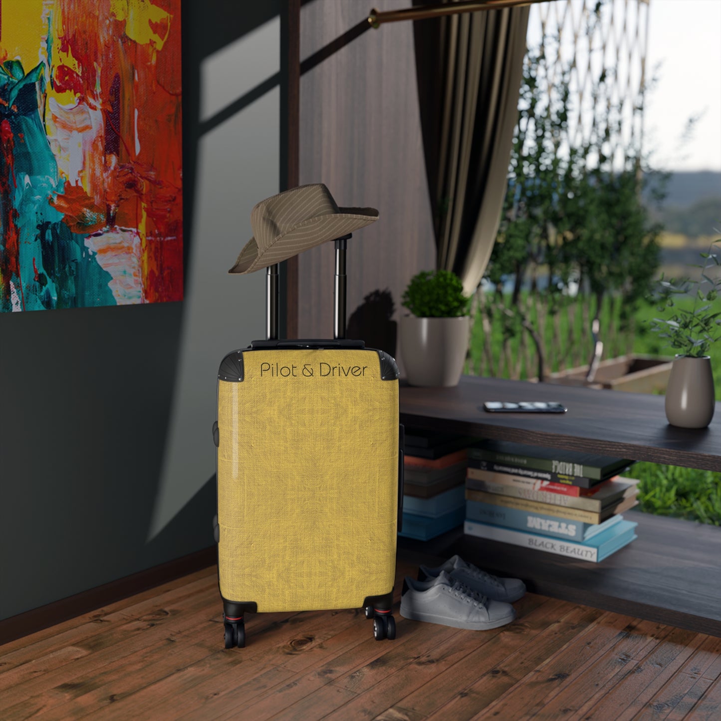 Pilot & Driver™ | Hardshell Suitcase | 3 Sizes | Mustard 01