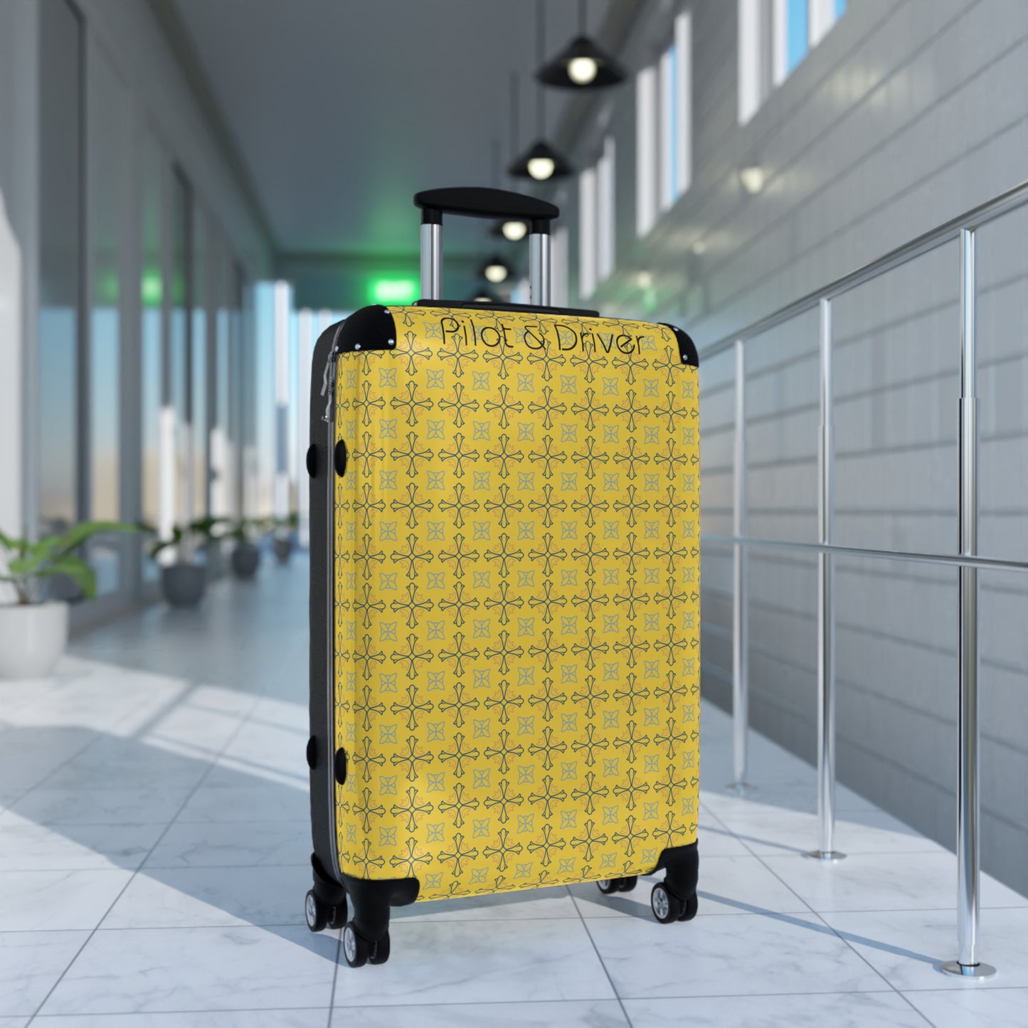 Pilot & Driver™ | Hardshell Suitcase | 3 Sizes | Mustard