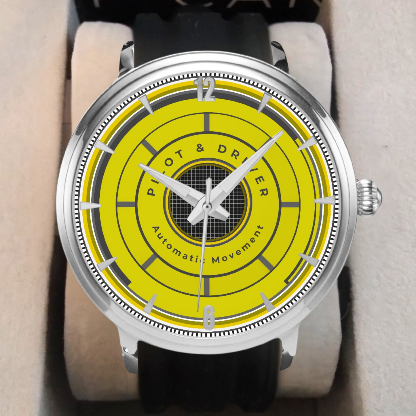 Pilot & Driver™ | Avia 06 | Automatic Watch | 46mm, Rubber Strap