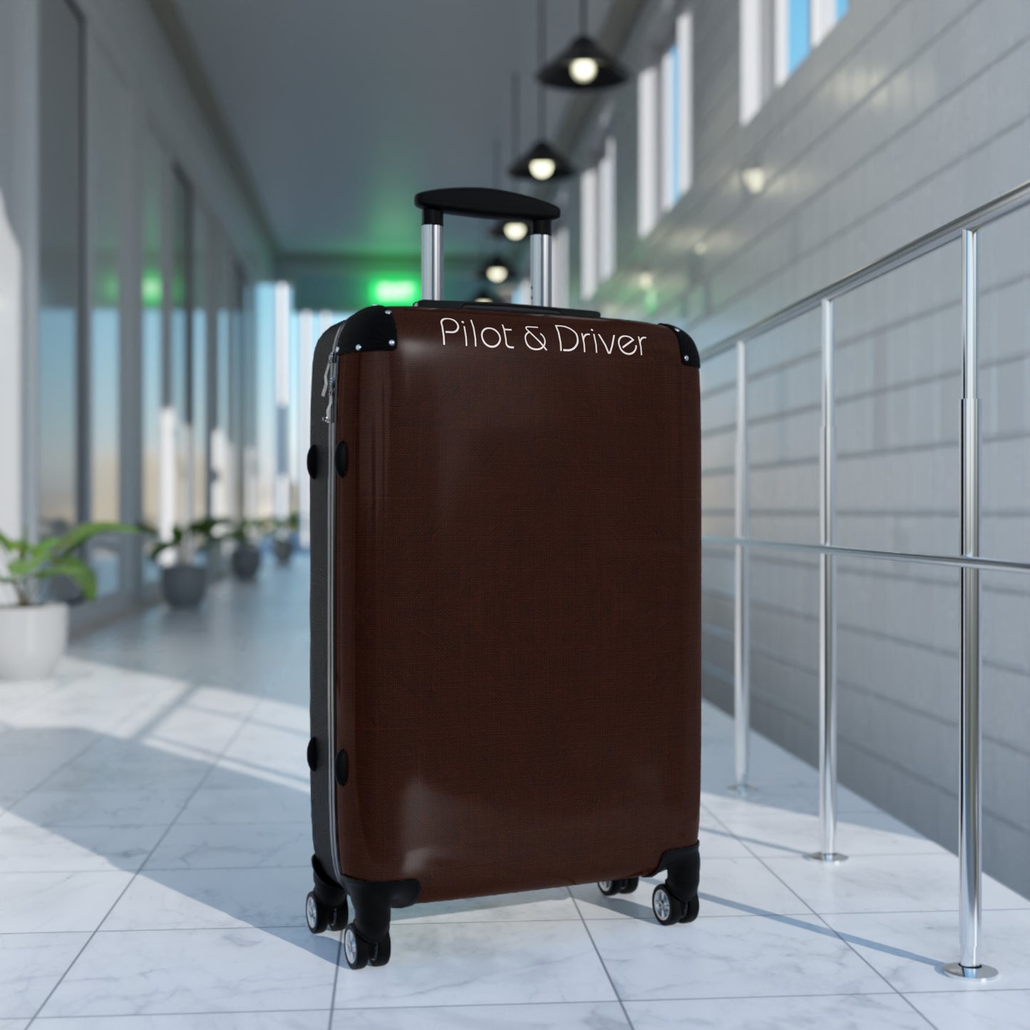 Pilot & Driver™ | Hardshell Suitcase | 3 Sizes | Chocolate