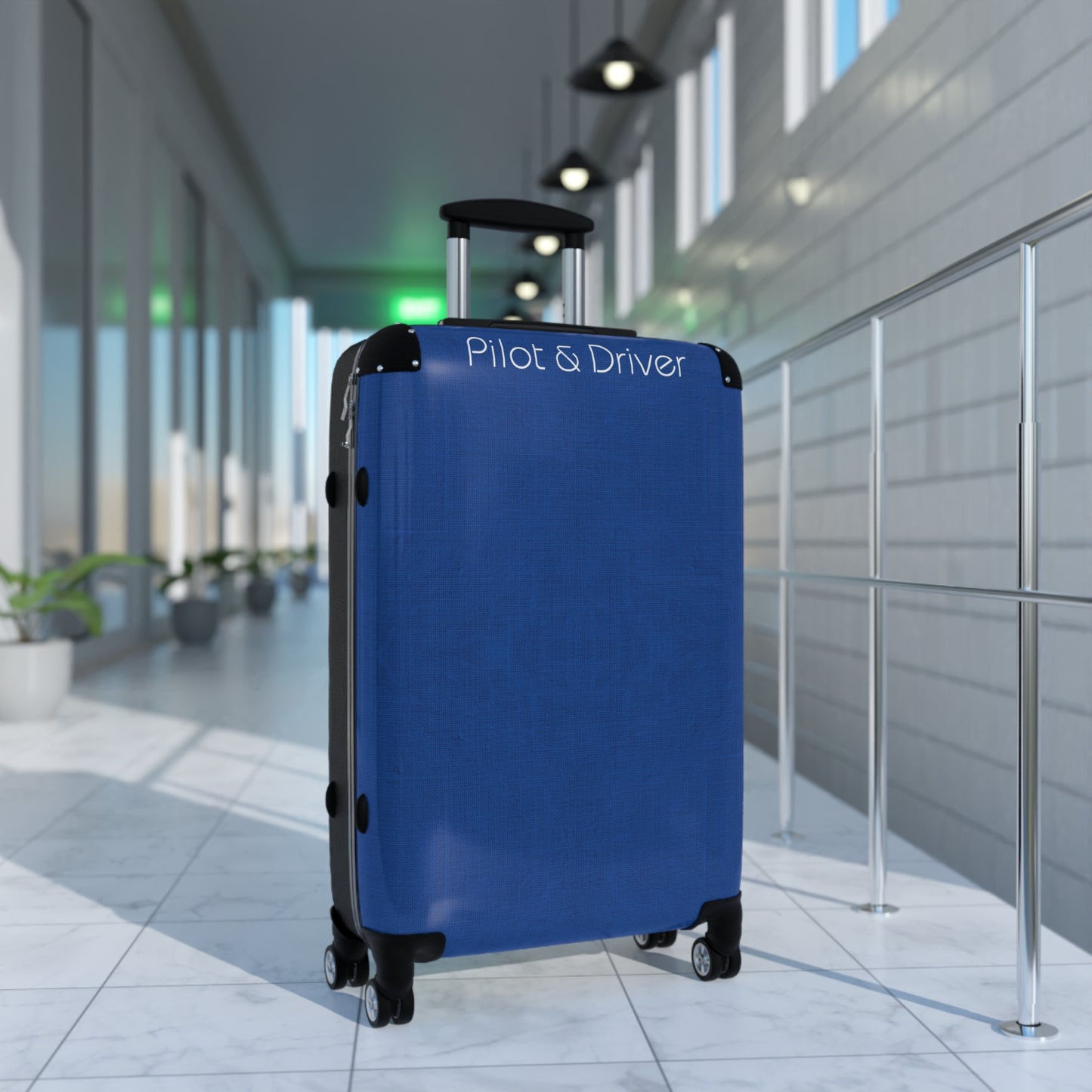 Pilot & Driver™ | Hardshell Suitcase | 3 Sizes | Cool Blue