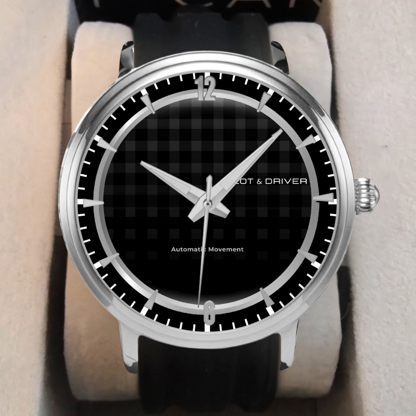 Pilot & Driver™ | GP 02 | Automatic Watch | 46mm, Rubber Strap