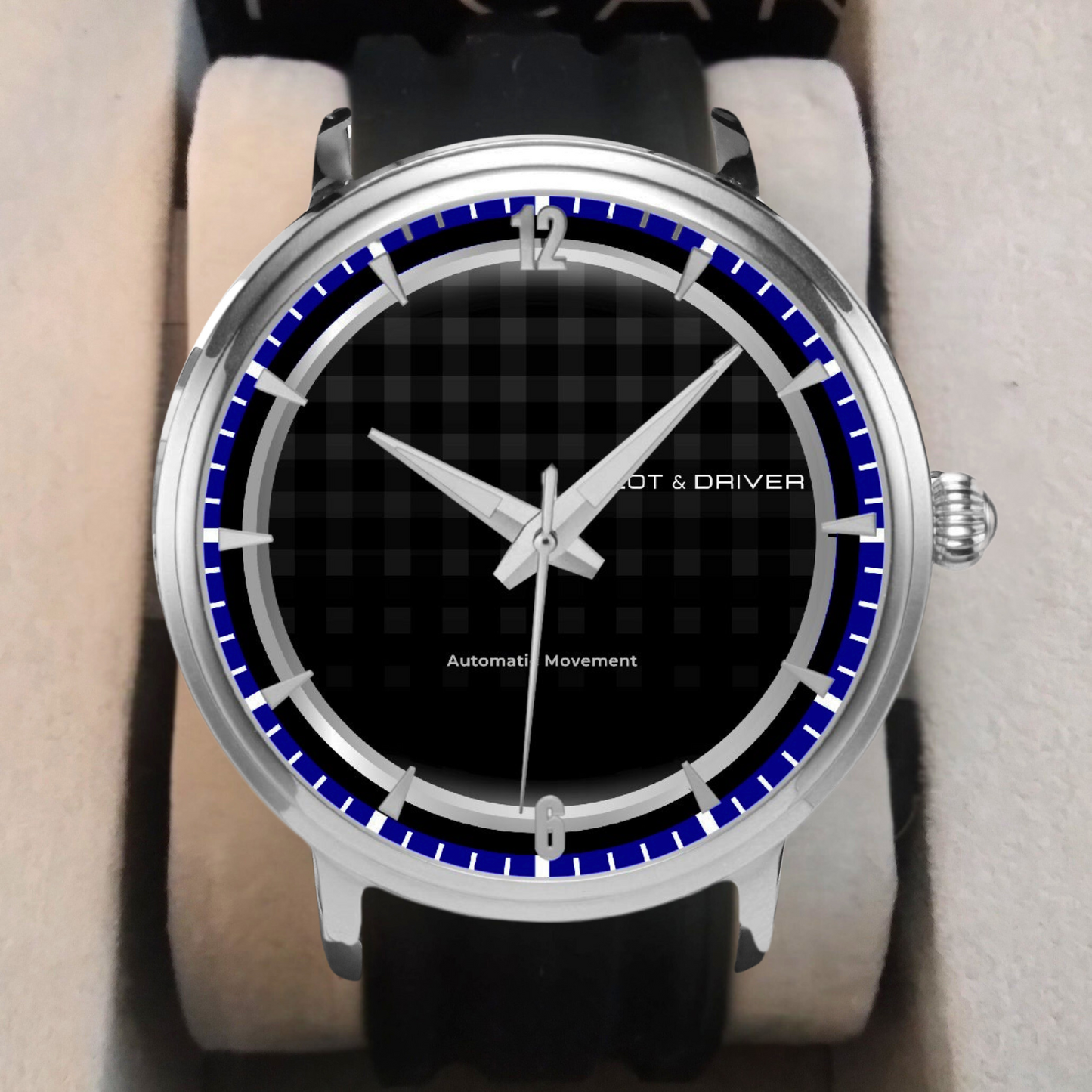 Pilot & Driver™ | GP 01 | Automatic Watch | 46mm, Rubber Strap