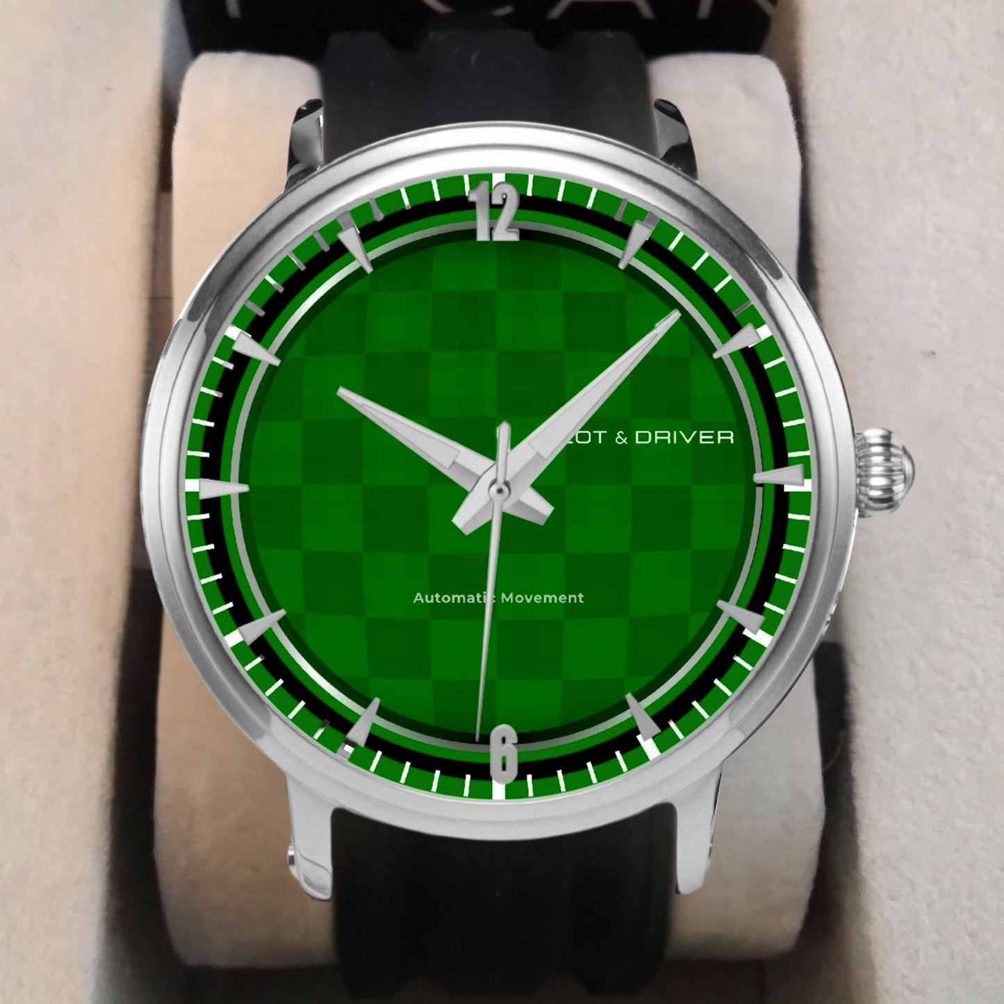 Pilot & Driver™ | GP 04 | Automatic Watch | 46mm, Rubber Strap