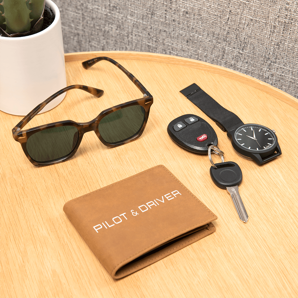 Pilot & Driver | Bi-Fold Leather Wallet