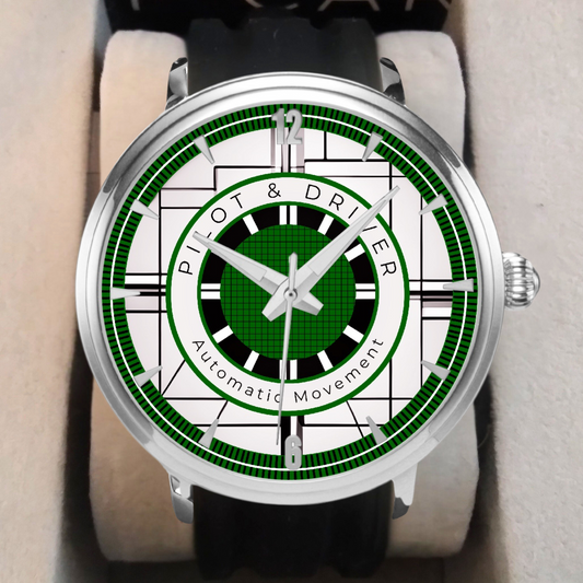 Pilot & Driver™ | Rally Art 05 | Automatic Watch | 46mm, Rubber Strap