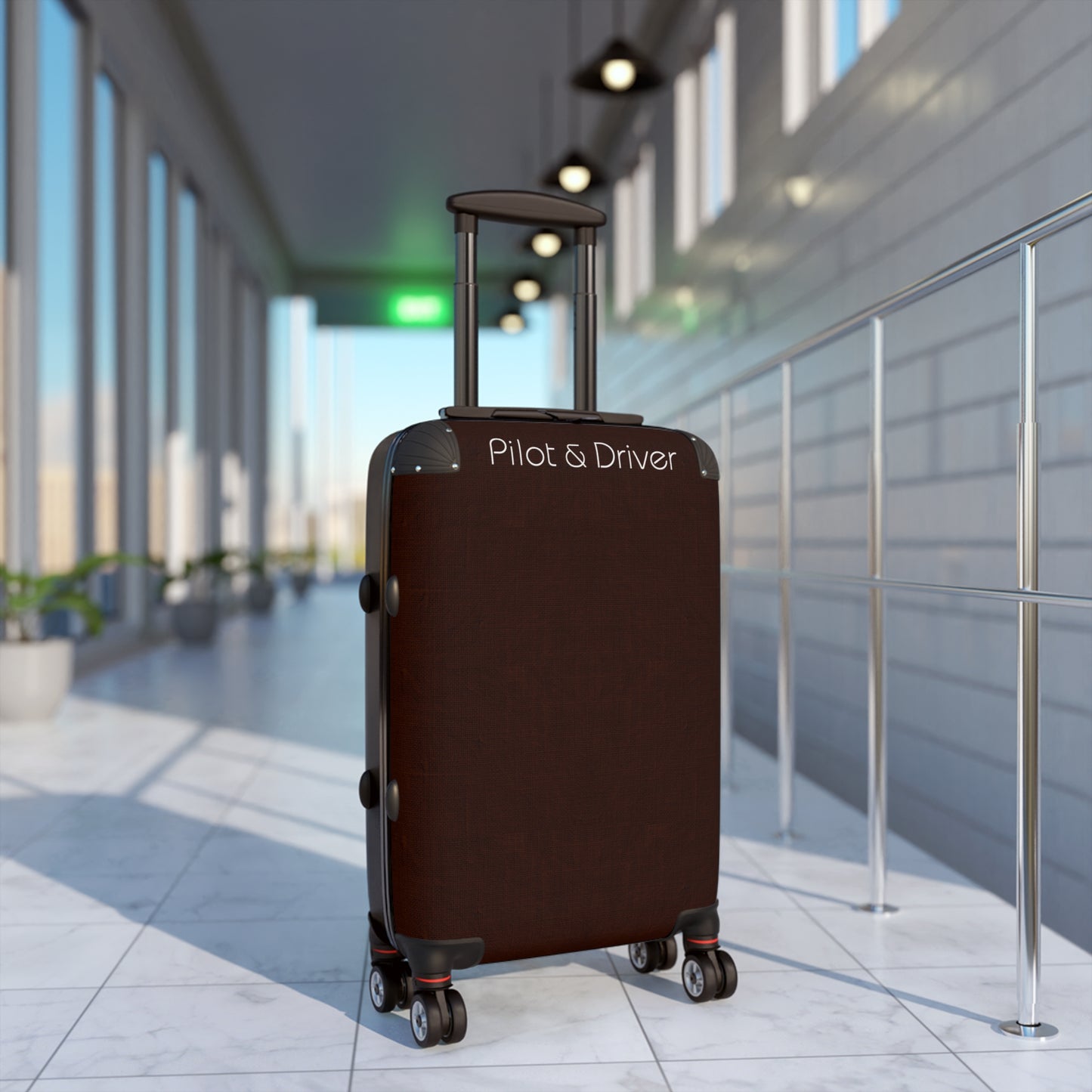 Pilot & Driver™ | Hardshell Suitcase | 3 Sizes | Chocolate