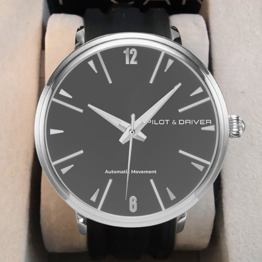 Pilot & Driver™ | Caliber 09 | Automatic Watch | 46mm, Rubber Strap