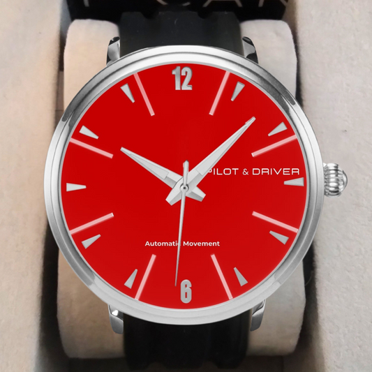 Pilot & Driver™ | Caliber 010 | Automatic Watch | 46mm, Rubber Strap